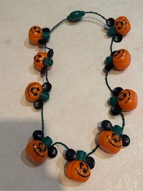 Disney Parks Mickey Pumpkin Halloween lights